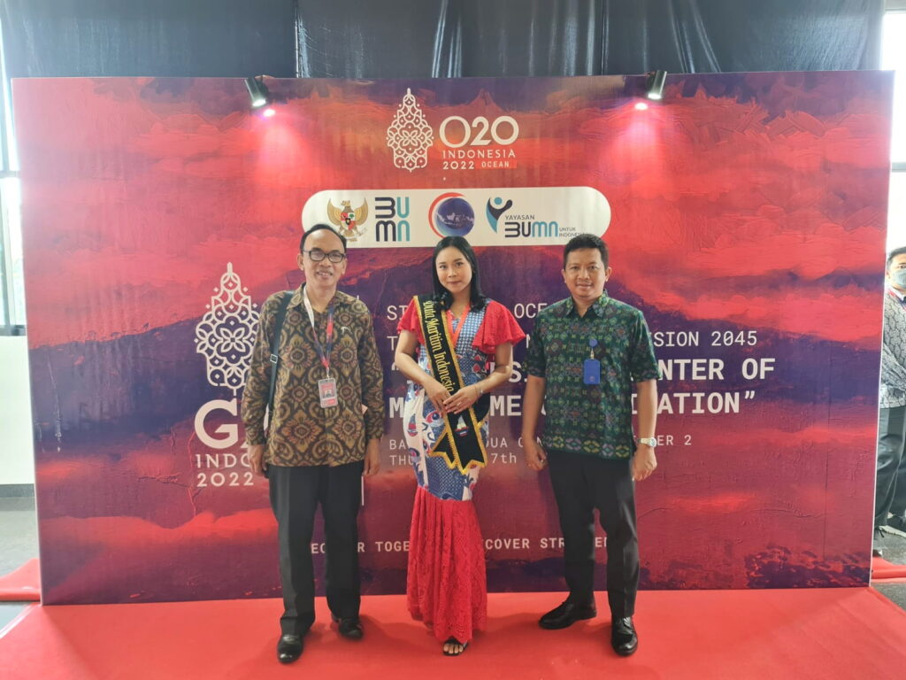 Dekan FKP Prof. Dr. I Wayan Nuarsa diundang dalam acara side event OCEAN20, Talkshow on Maritime Vision 2045, Indonesia as Center of Maritime Civilization